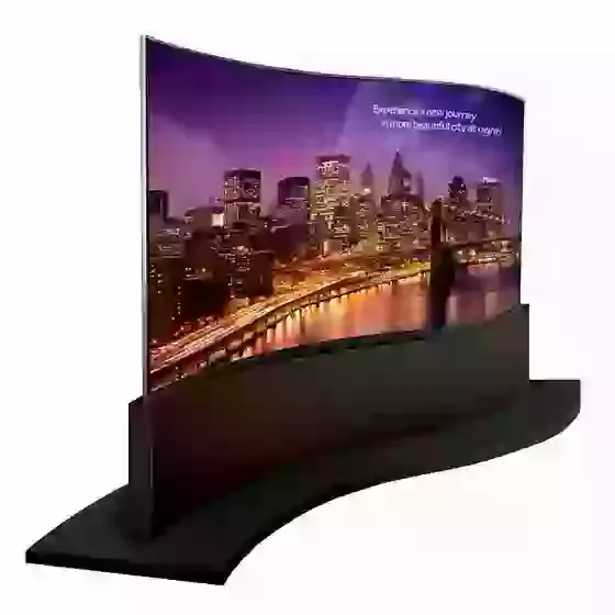 Dual-Sided Curved & Tiled OLED signage
